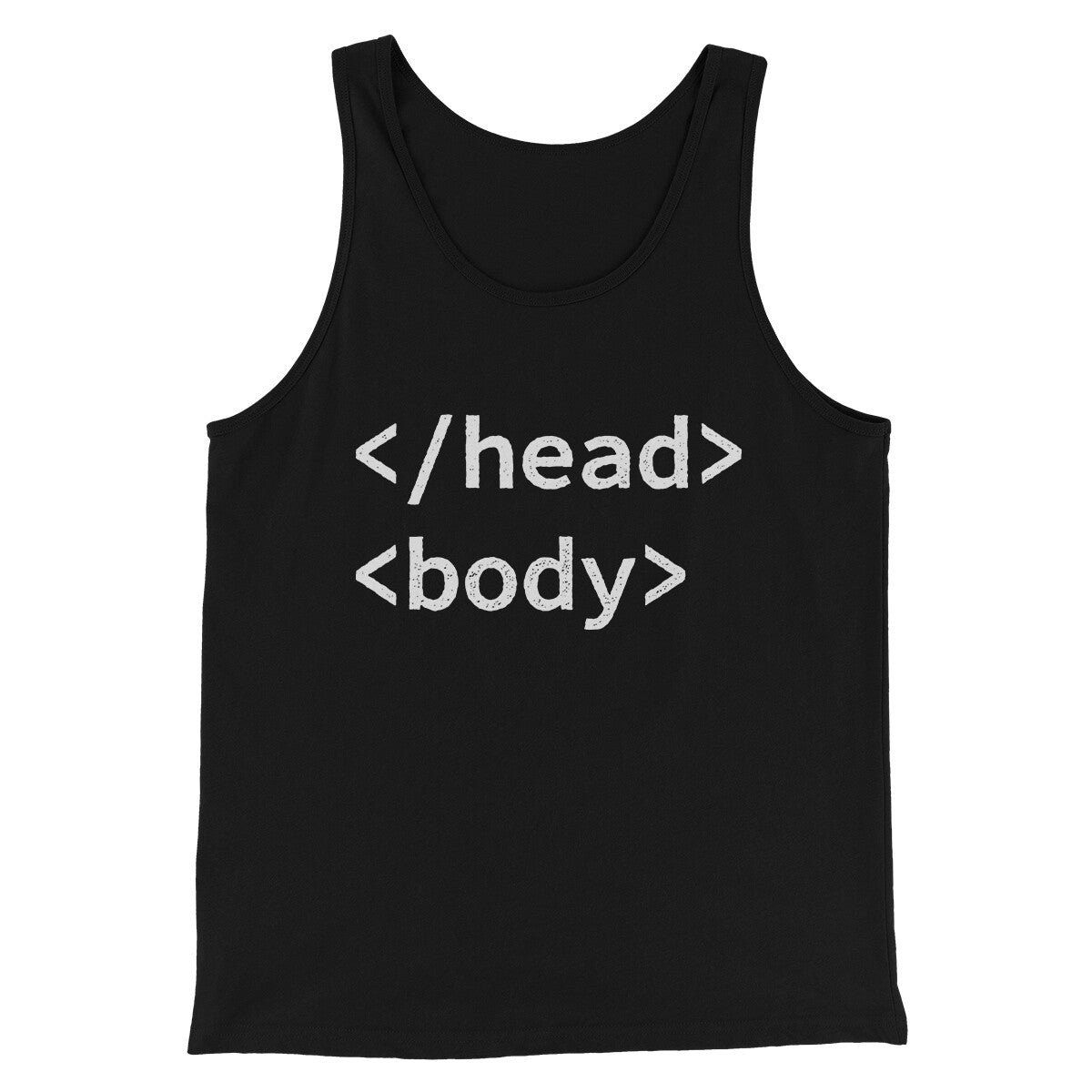 Html Head Body Funny Men/Unisex Tank Top