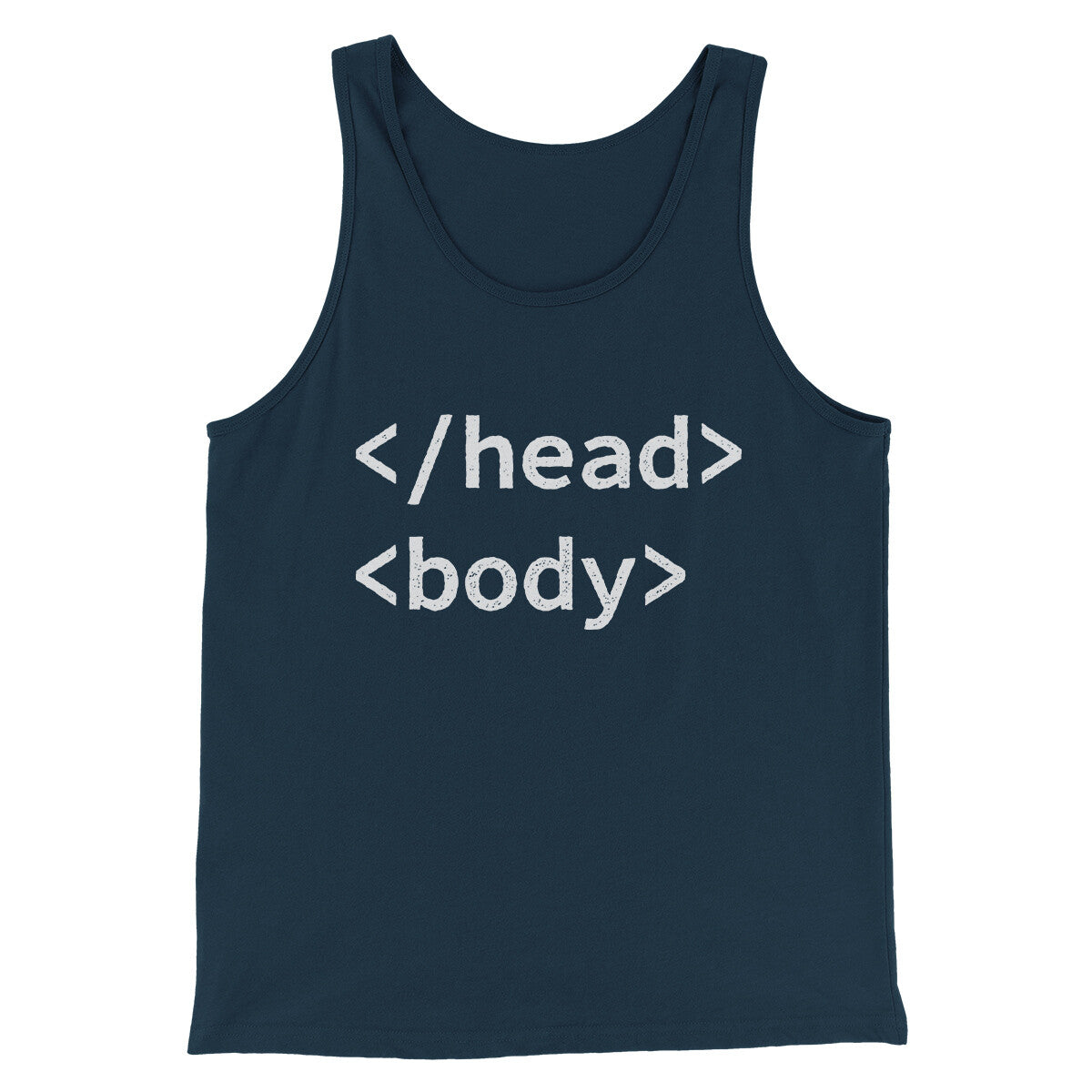 Html Head Body Funny Men/Unisex Tank Top