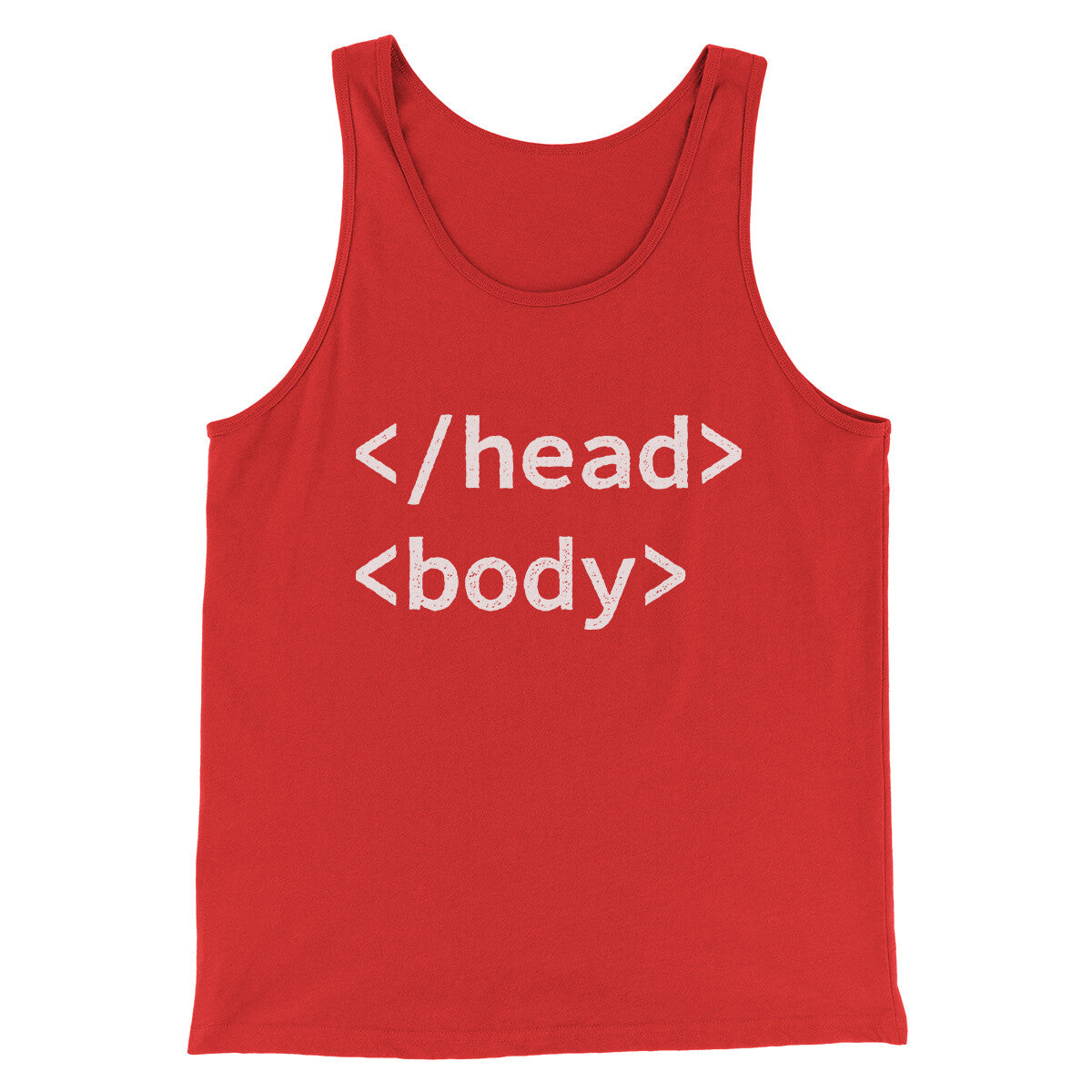 Html Head Body Funny Men/Unisex Tank Top