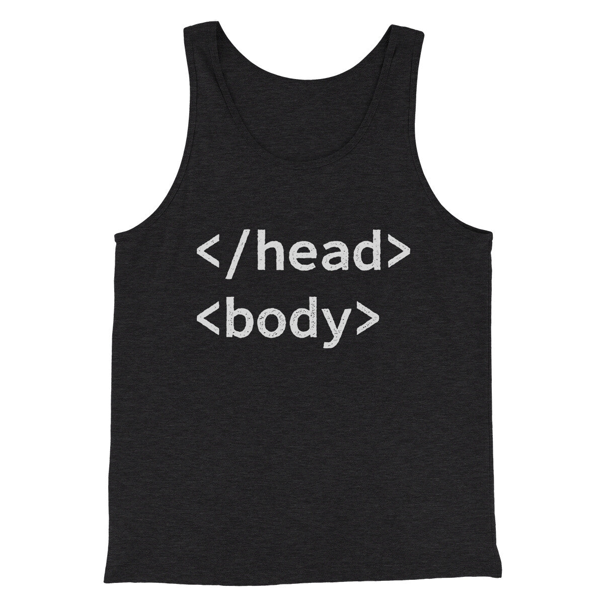 Html Head Body Funny Men/Unisex Tank Top