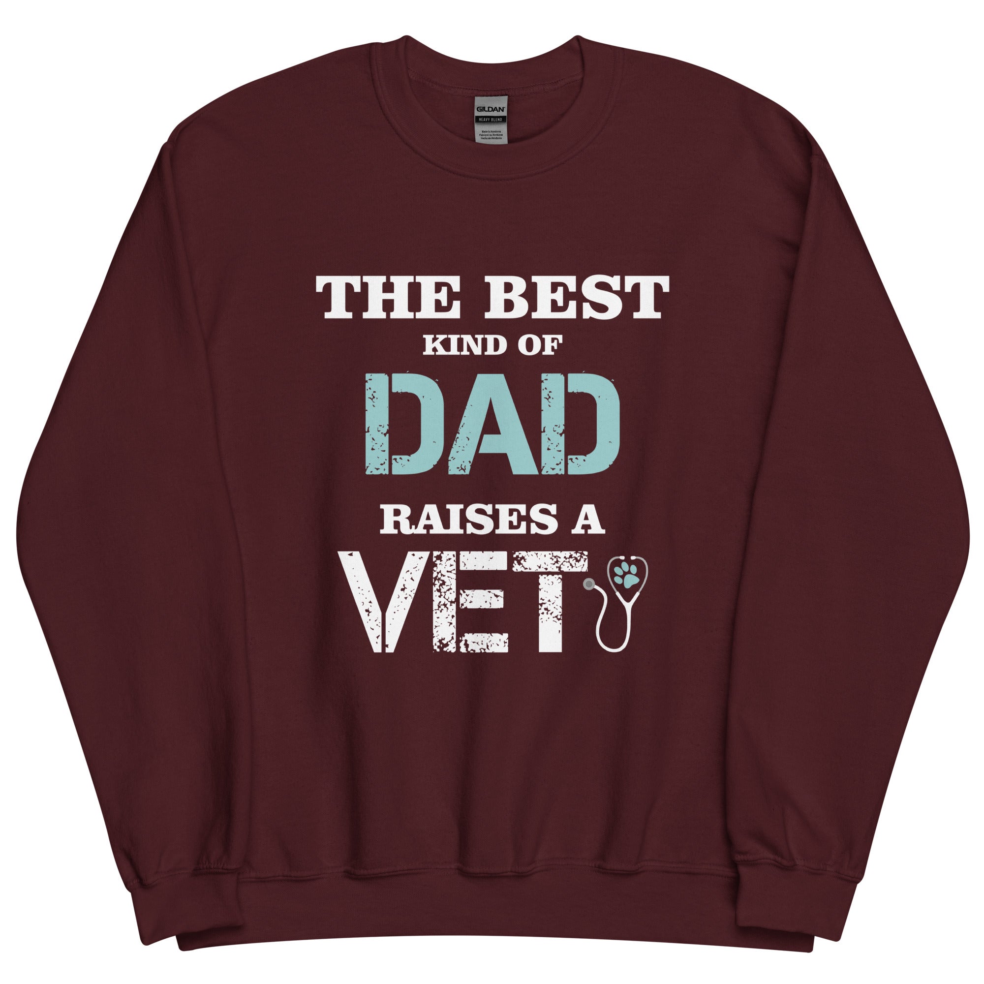 The best kind of Dad raises a Vet Unisex Crewneck Sweatshirt