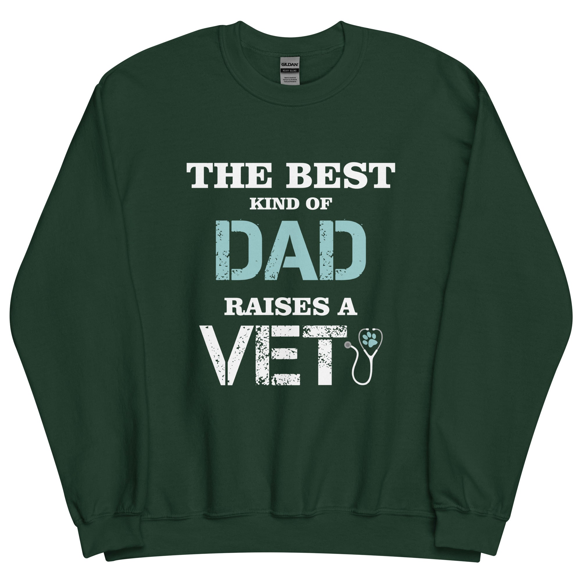 The best kind of Dad raises a Vet Unisex Crewneck Sweatshirt