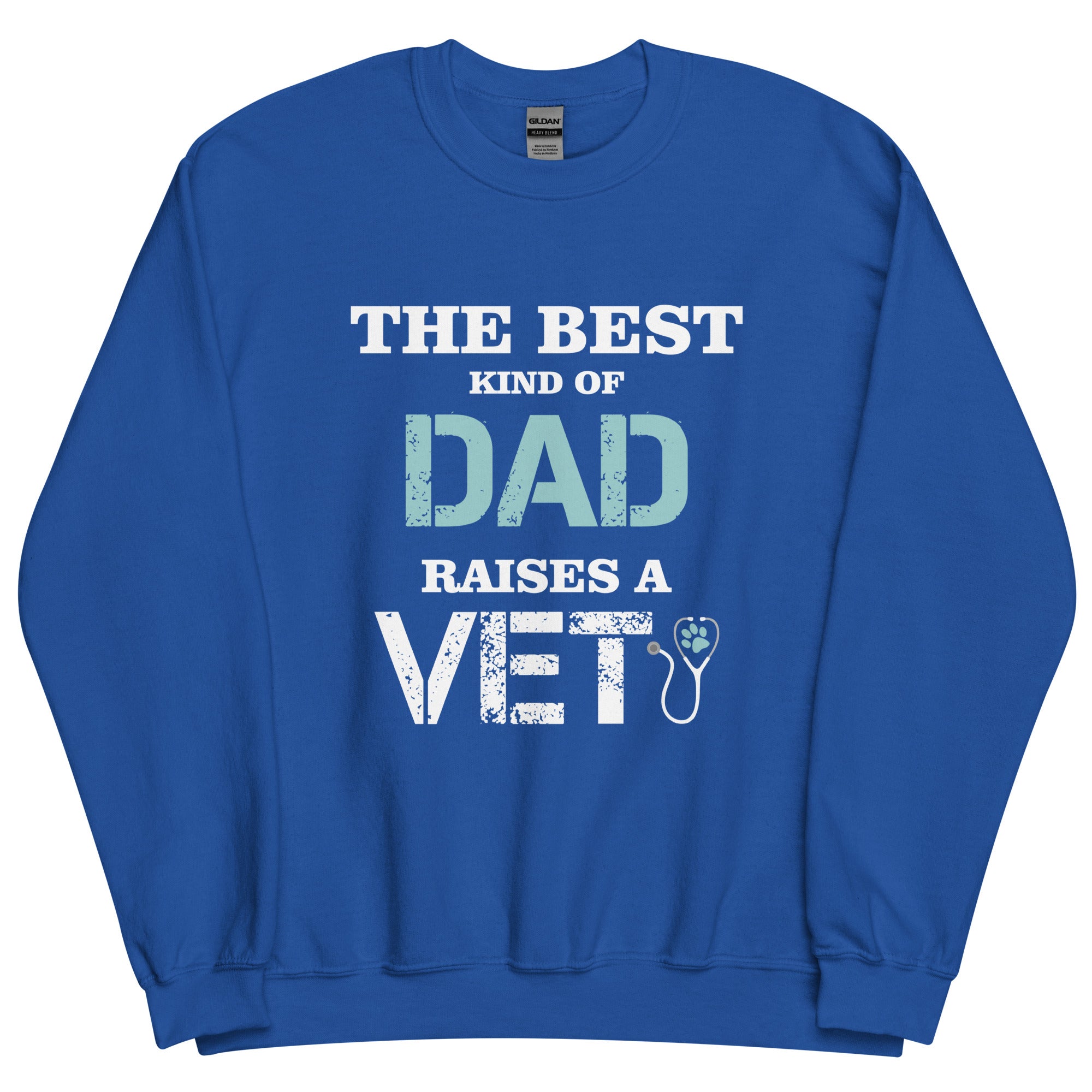 The best kind of Dad raises a Vet Unisex Crewneck Sweatshirt