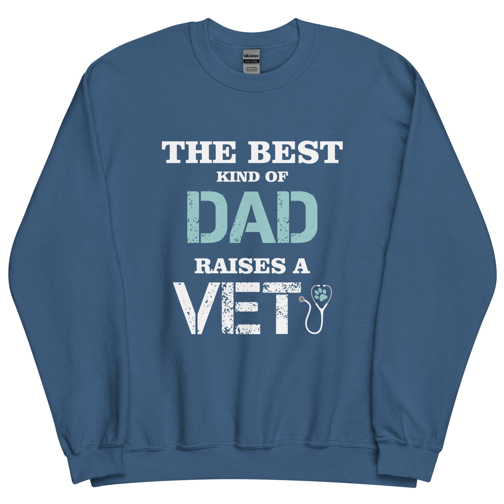 The best kind of Dad raises a Vet Unisex Crewneck Sweatshirt