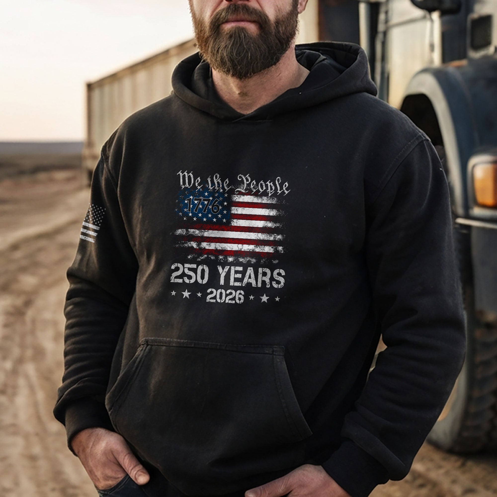 USA 250th Anniversary 250 Years We The People Hoodie 1776-2026