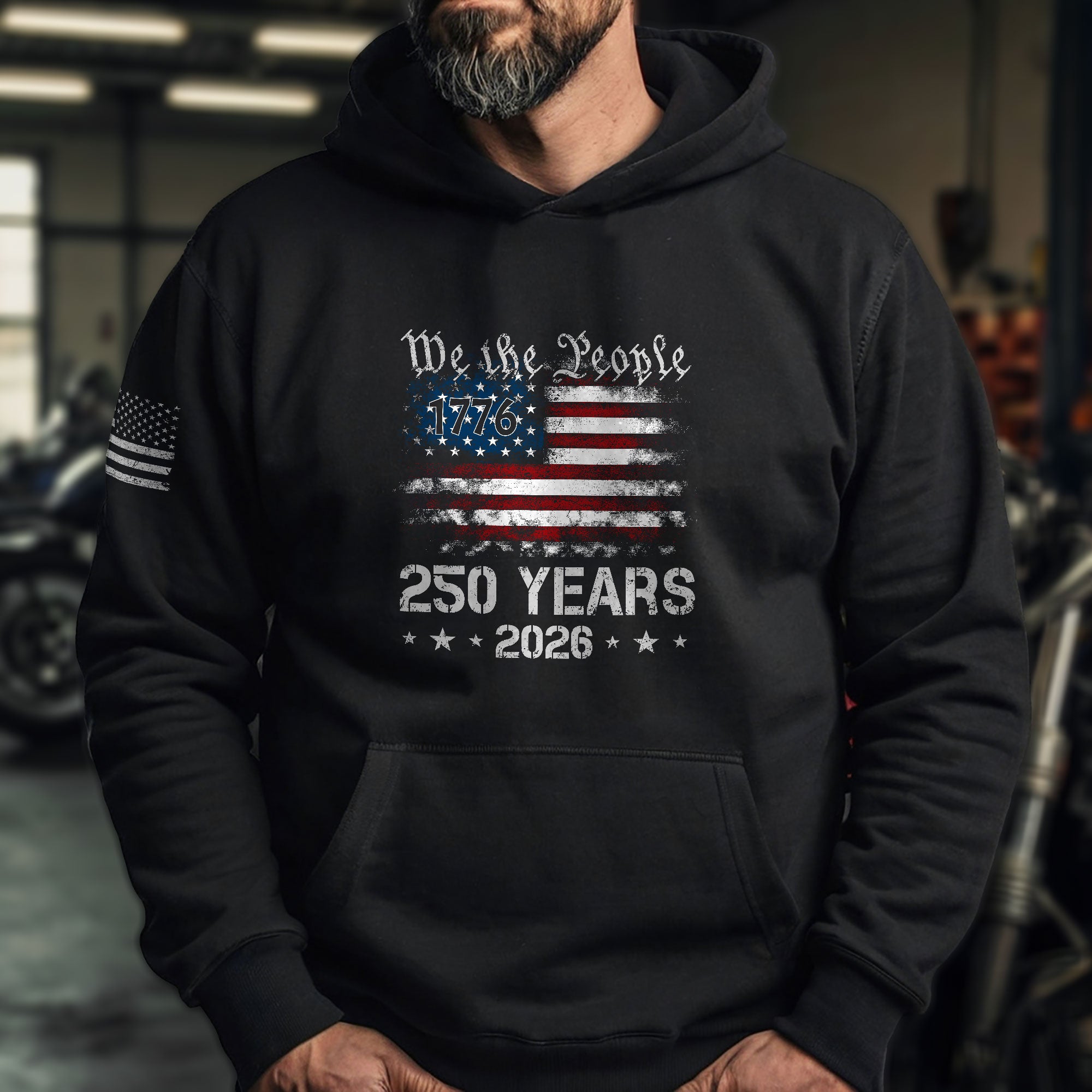USA 250th Anniversary 250 Years We The People Hoodie 1776-2026