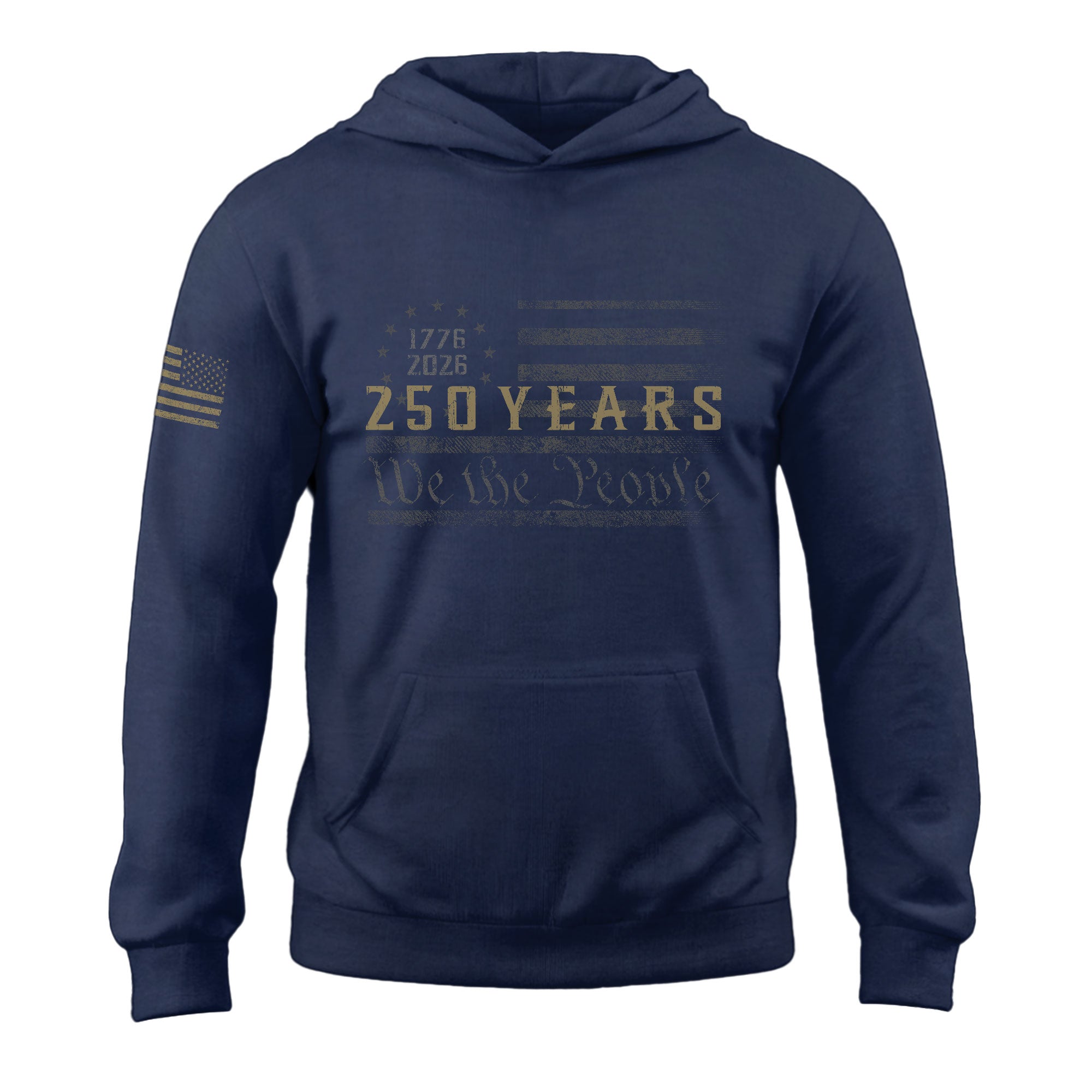 USA 250th Anniversary Hoodie 1776-2026 We The People Patriotic American Flag Heritage
