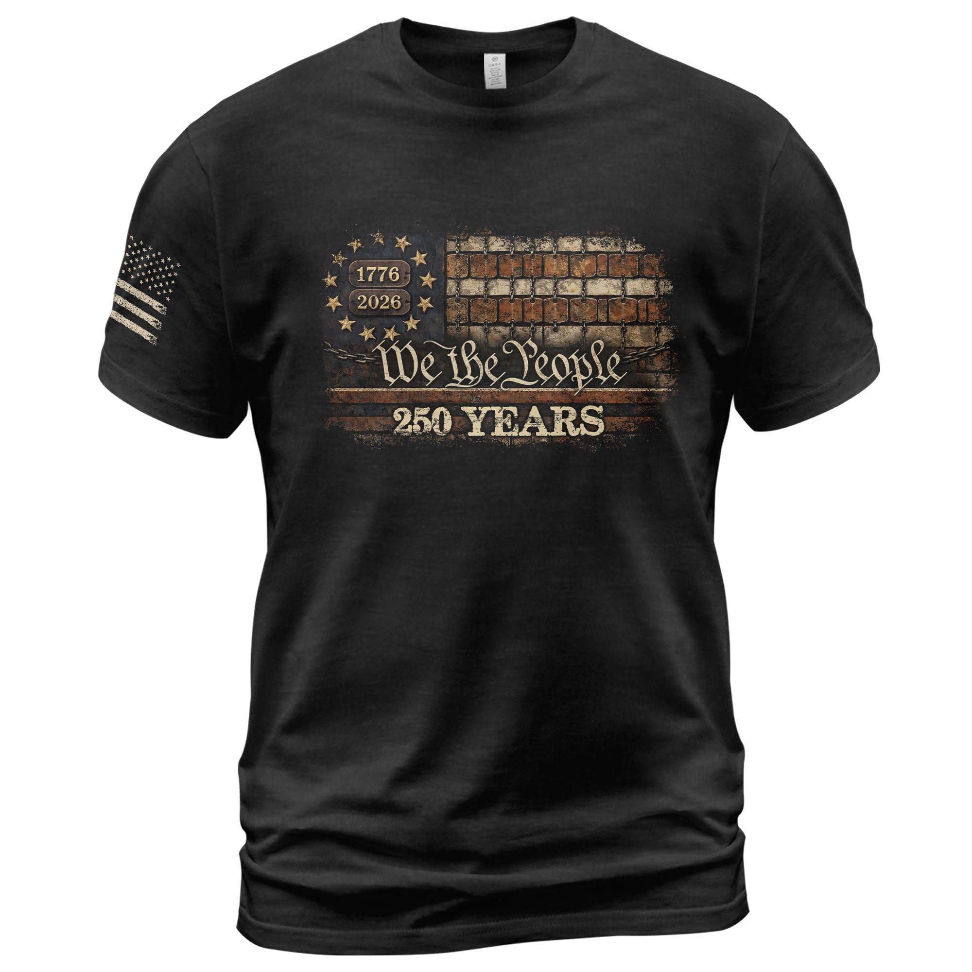 USA 250th Anniversary T-Shirt 1776-2026 We The People American Flag Patriotic Heritage