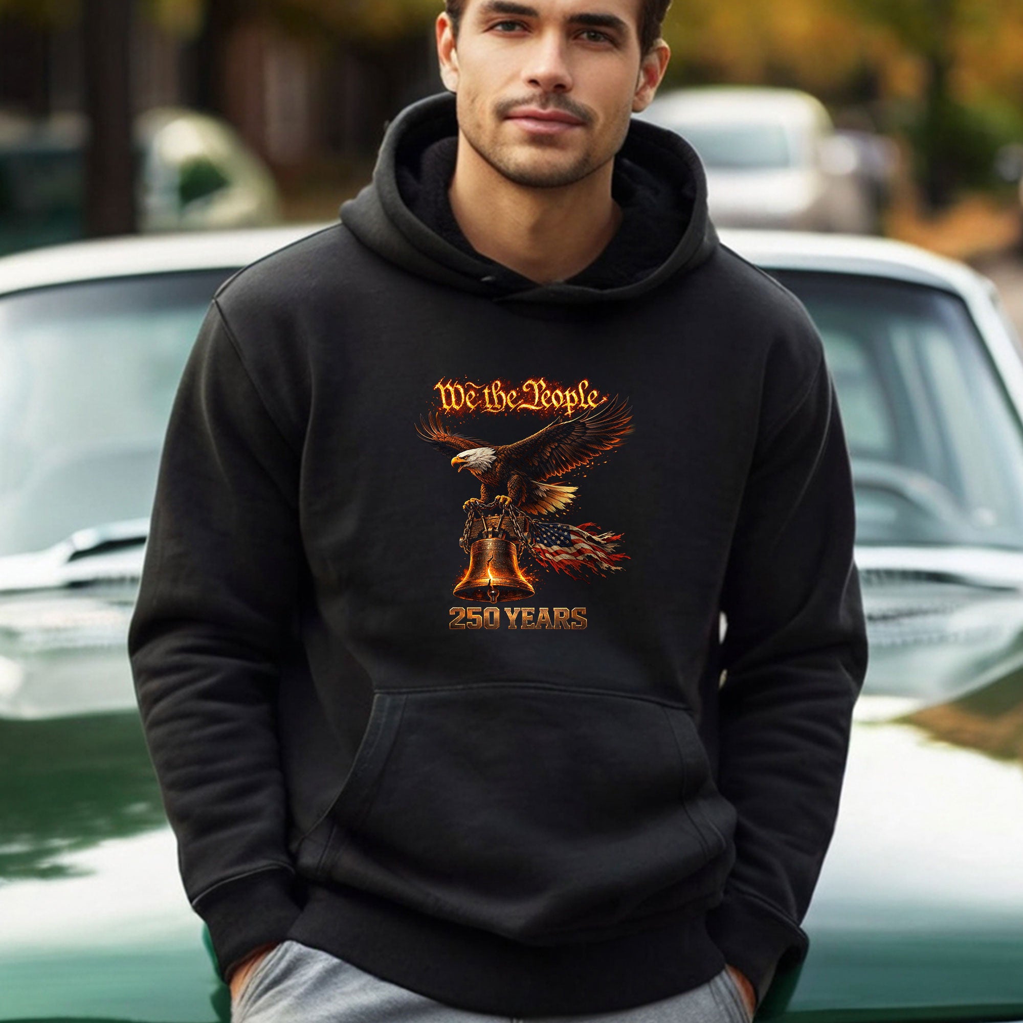 250 Years We The People Eagle Liberty Bell Hoodie
