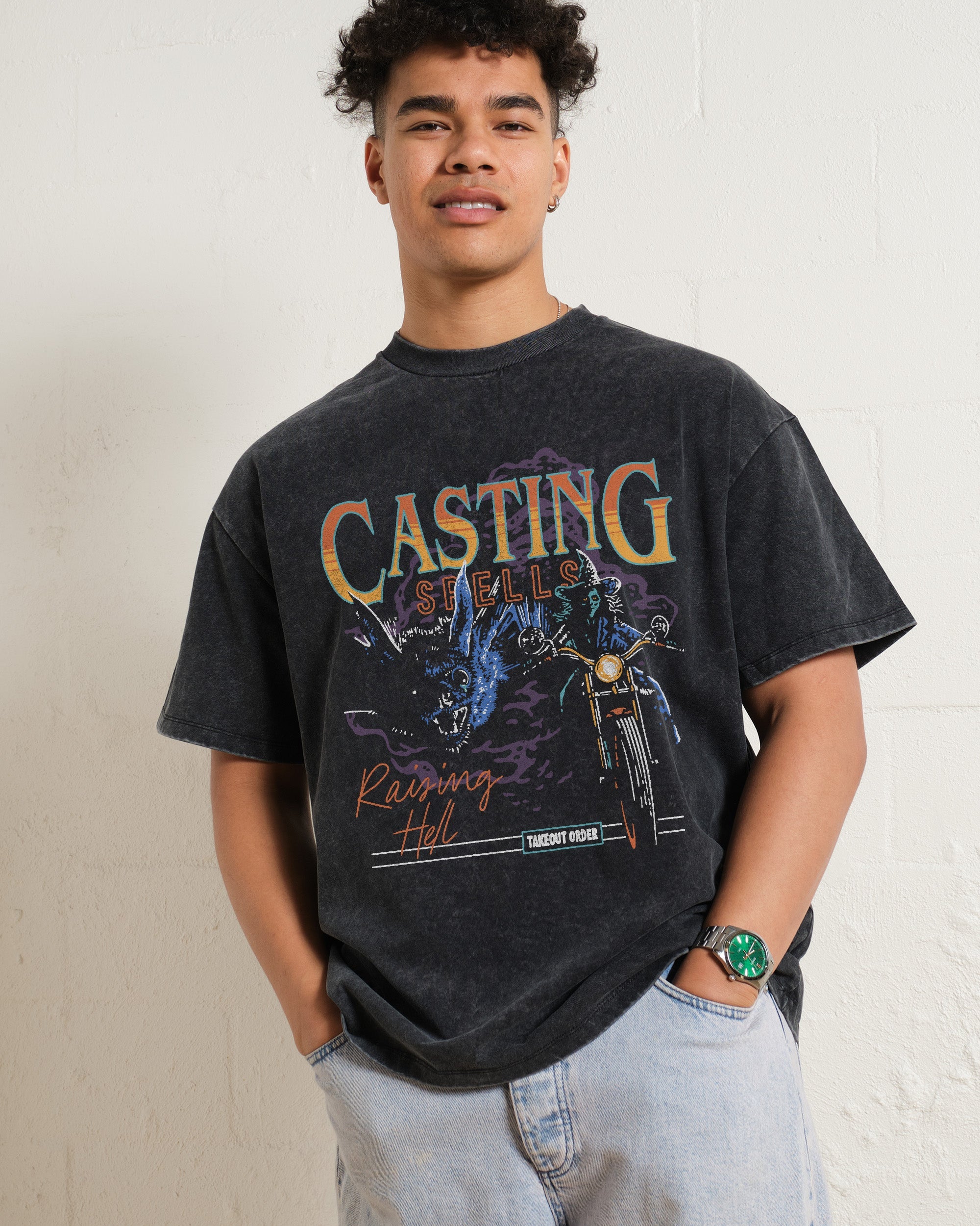 Casting Spells Raising Hell Oversized Tee