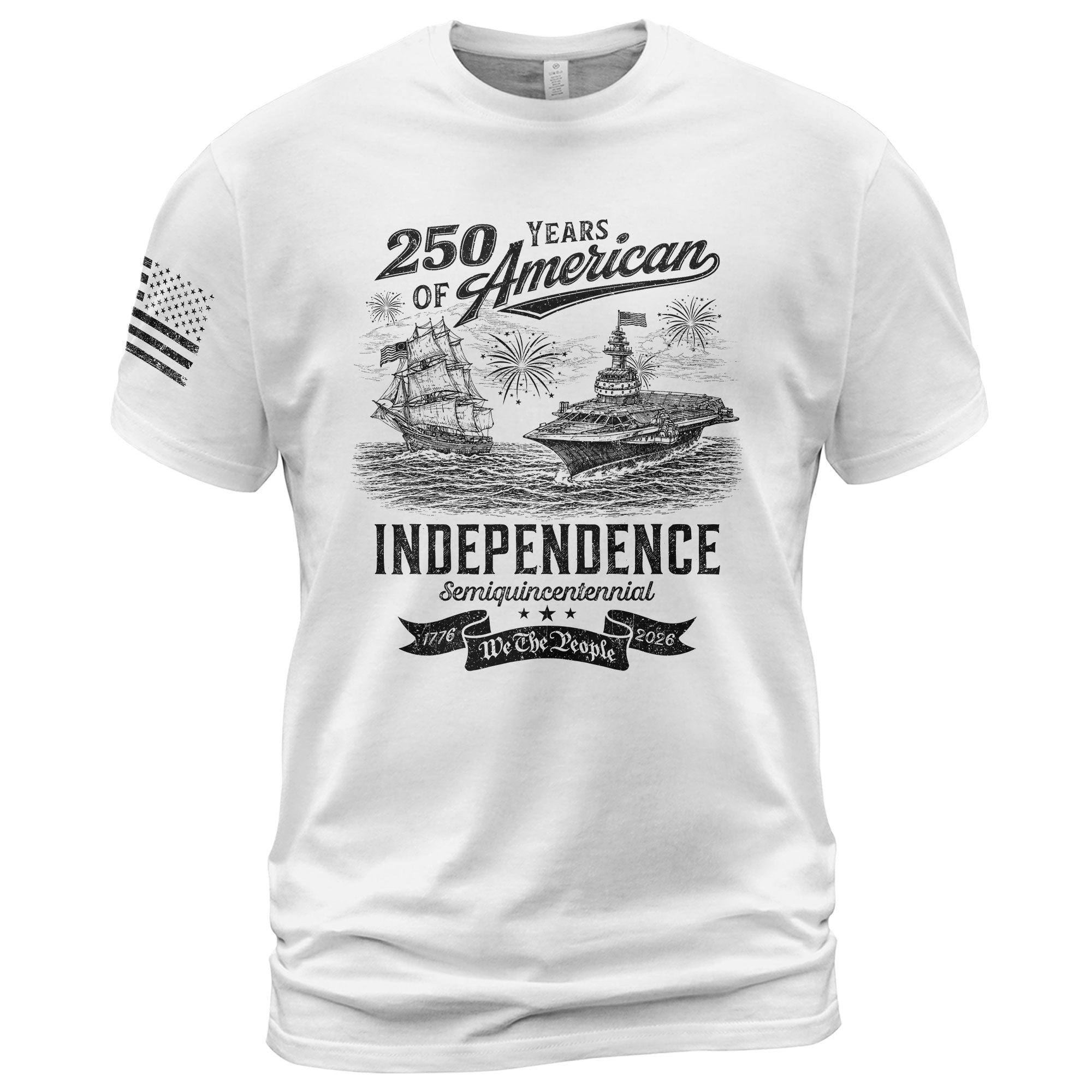 Men's 250th America Freedom Journey Patriotic T-Shirt