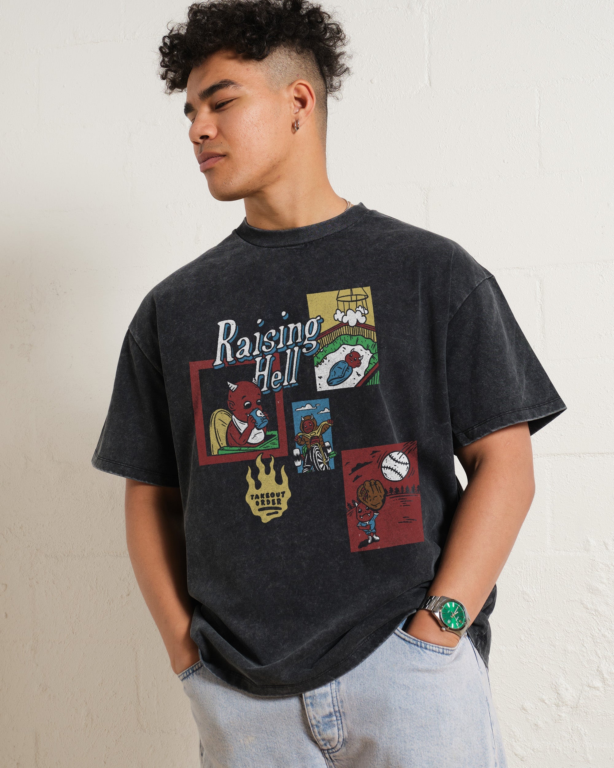 Raising Hell Oversized Tee