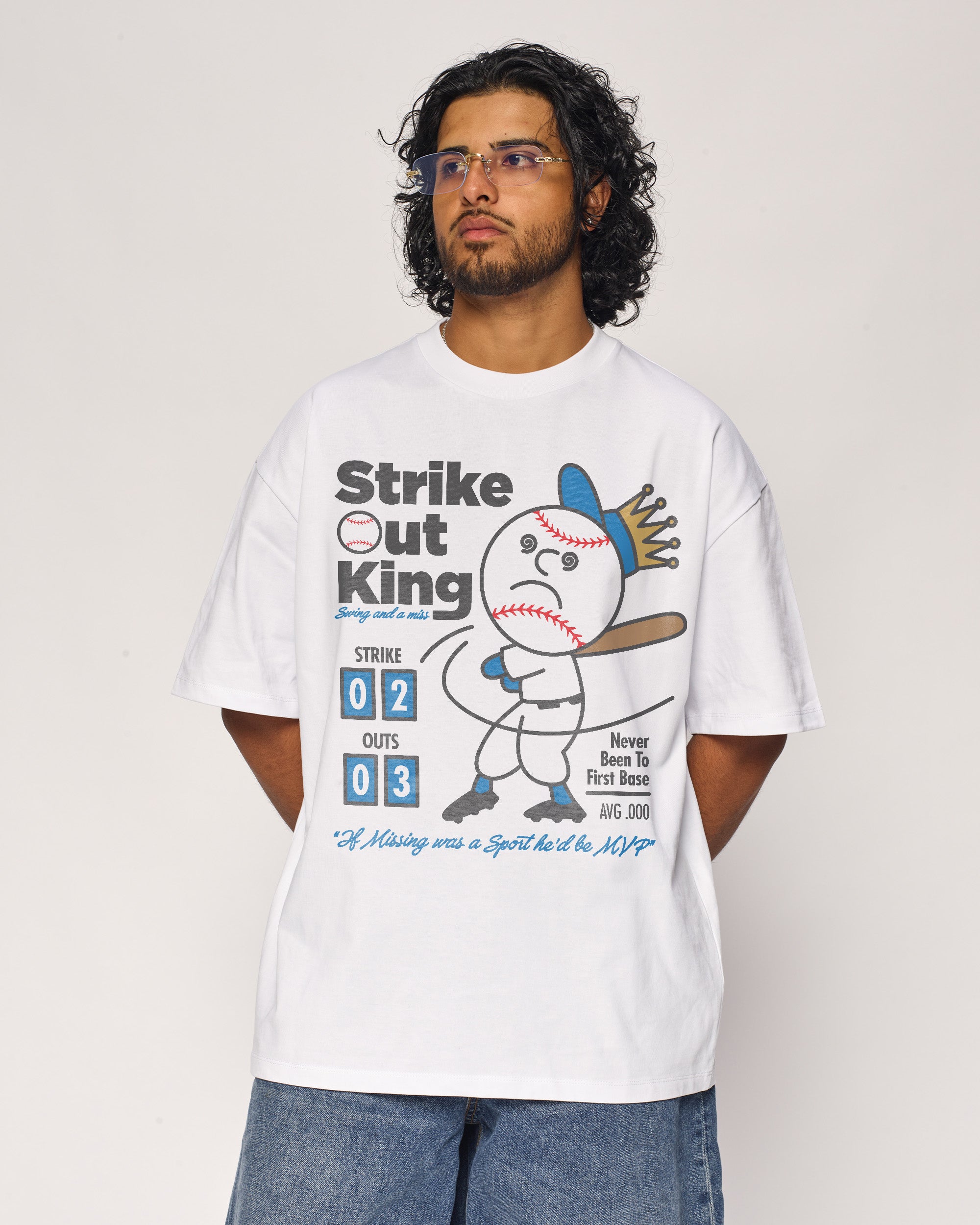 Strike Out King Oversized Tee