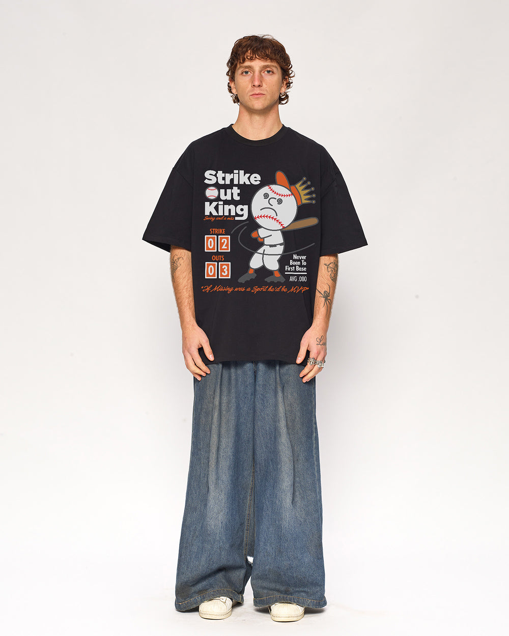 Strike Out King Oversized Tee
