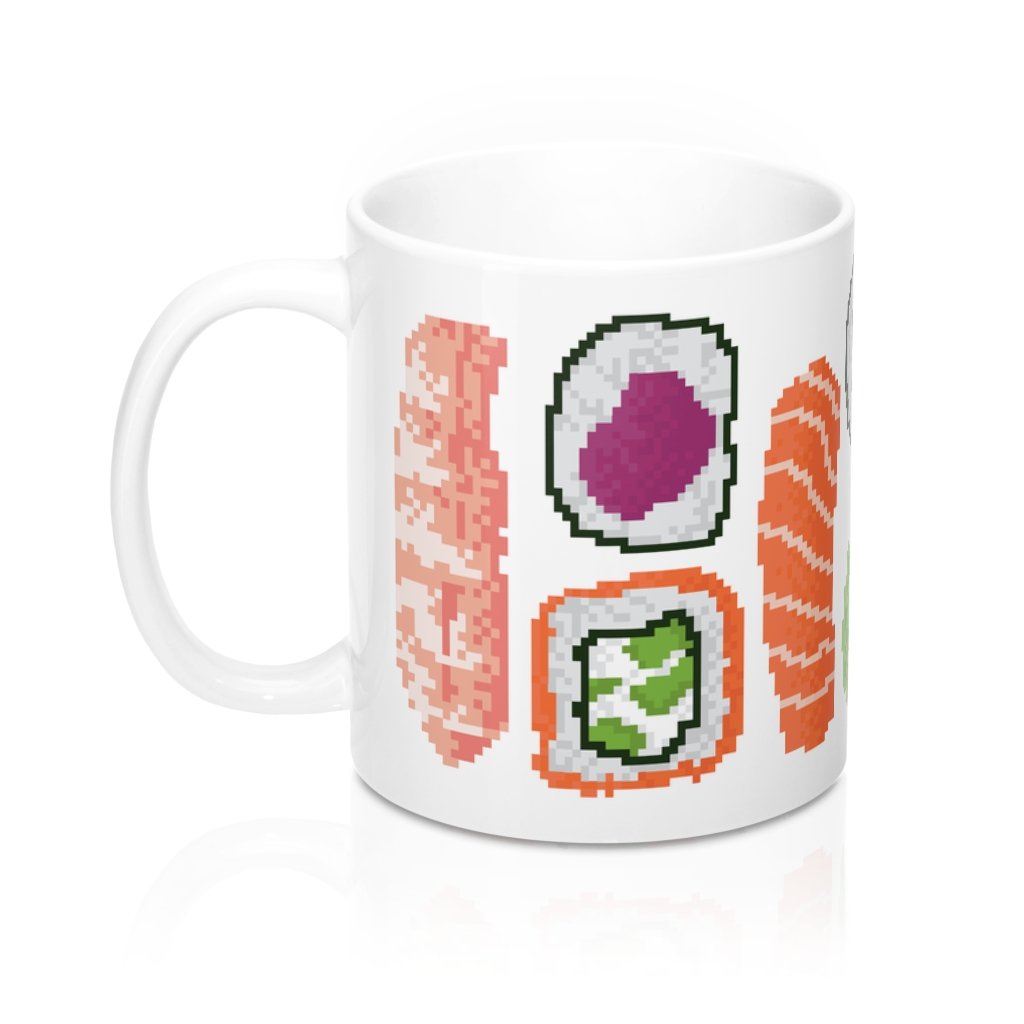 Sushi 8-bit Coffee Mug