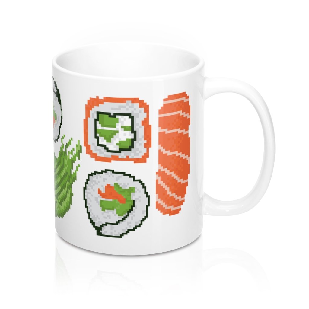 Sushi 8-bit Coffee Mug