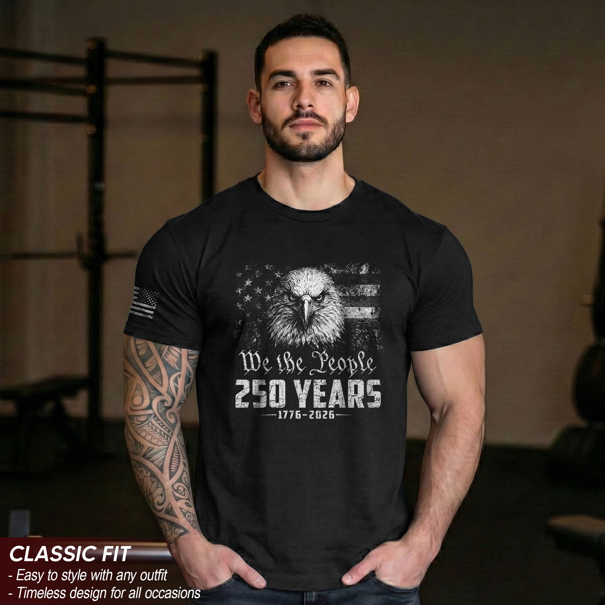 United States 250th Anniversary We The People T-Shirt 1776-2026 Patriotic