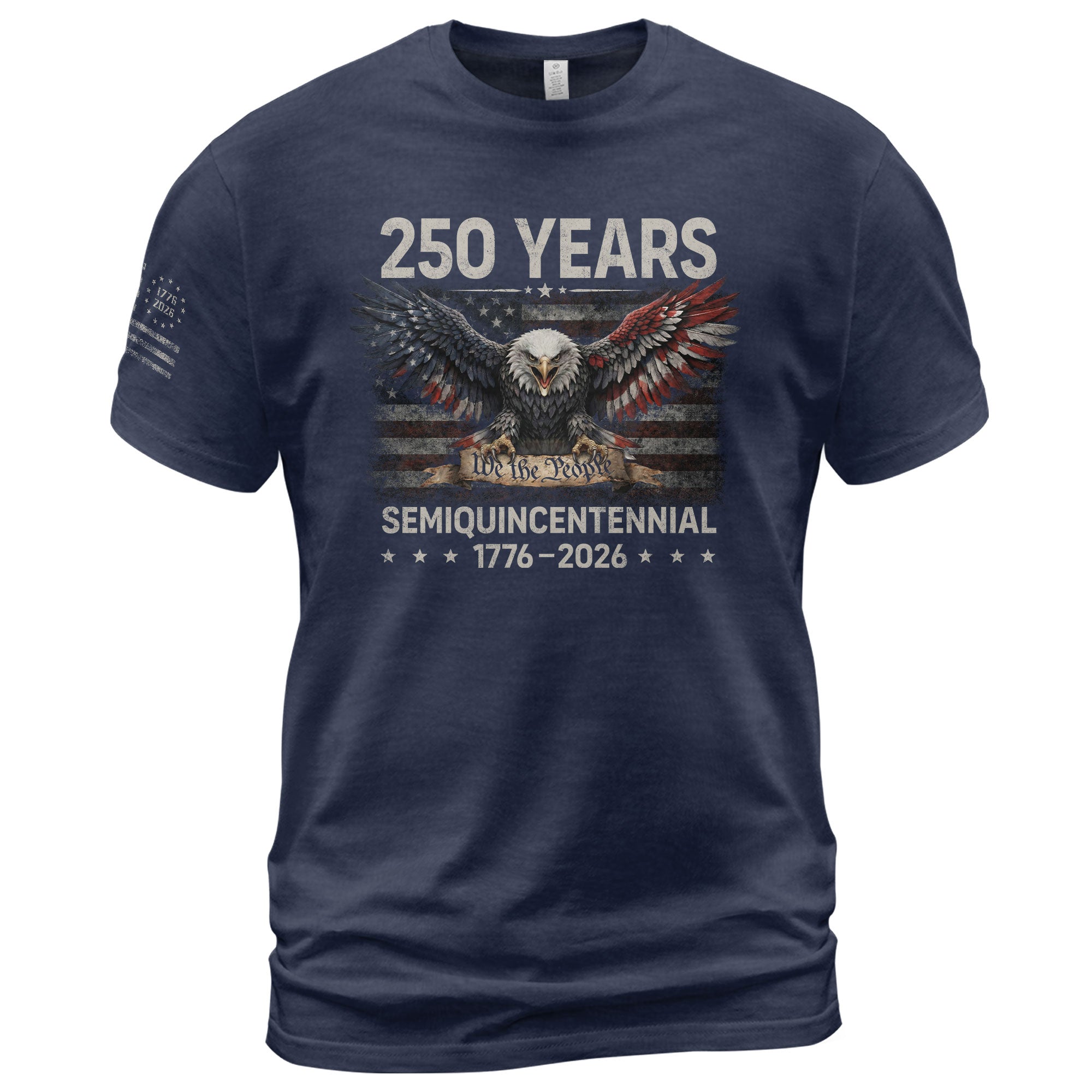 USA 1776-2026 250th Anniversary T-Shirt with Eagle Spirit of Freedom