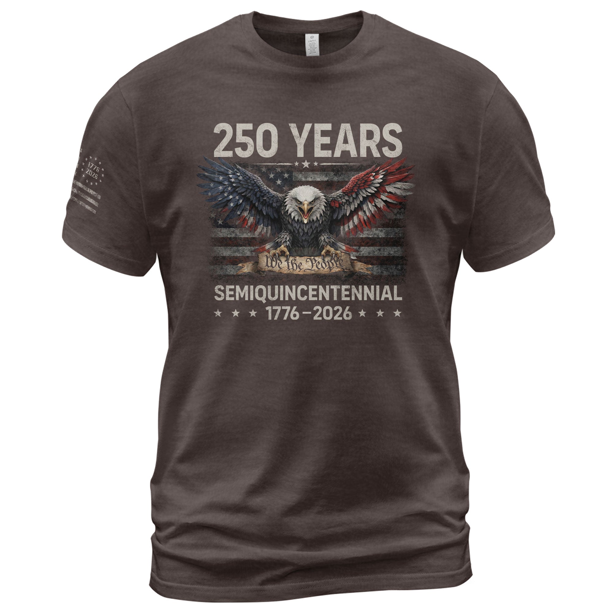 USA 1776-2026 250th Anniversary T-Shirt with Eagle Spirit of Freedom