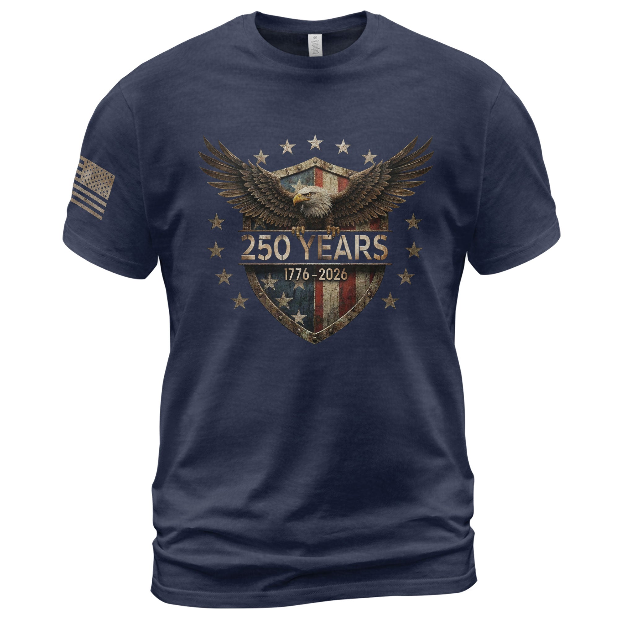 USA 250th Anniversary Men's T-Shirt 1776-2026 American Flag Eagle Patriotic