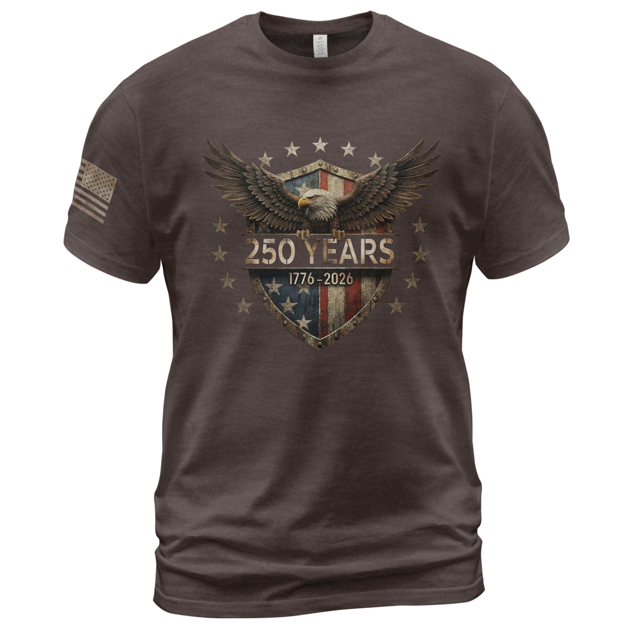USA 250th Anniversary Men's T-Shirt 1776-2026 American Flag Eagle Patriotic