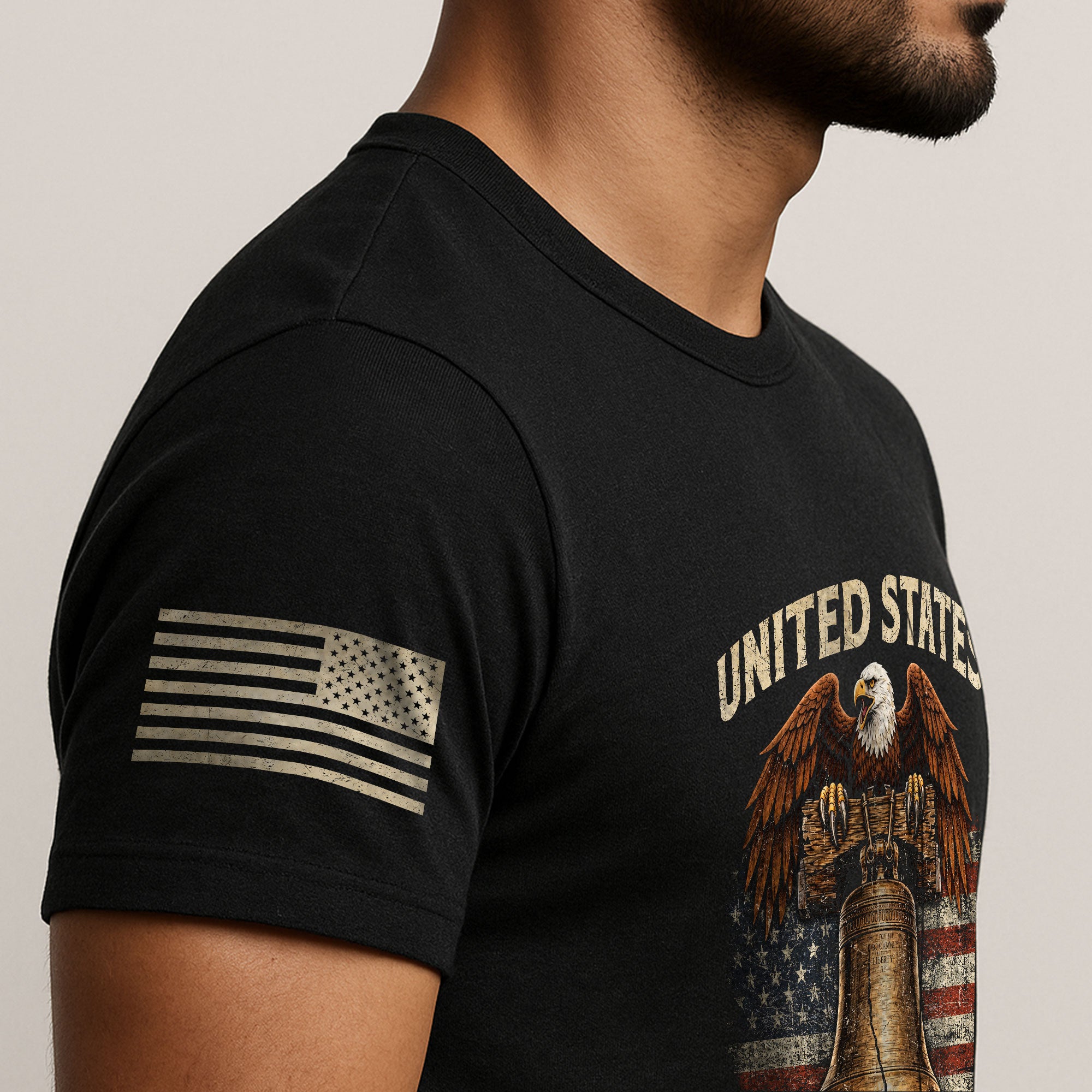 USA 250th Anniversary T-Shirt 1776-2026 Liberty Bell Eagle American Pride