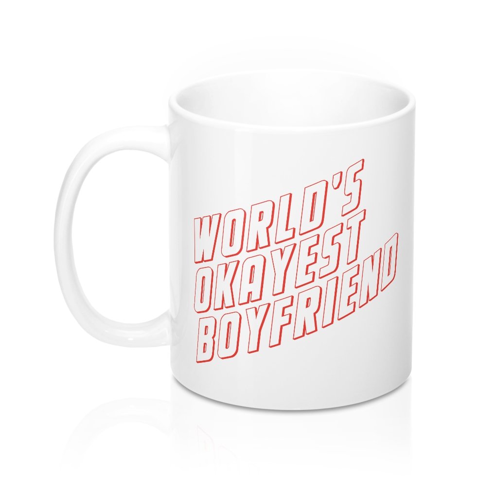 World's Okayest Boyfriend Coffee Mug