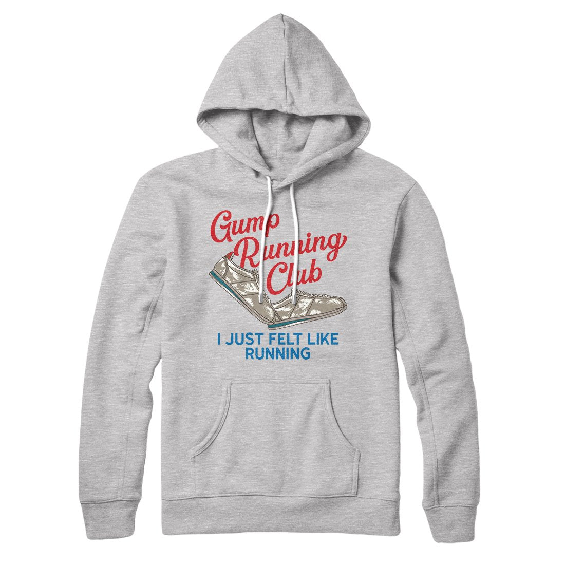 Gump Running Club Unisex Pullover Hoodie - Cotton Polyester Loose Fit