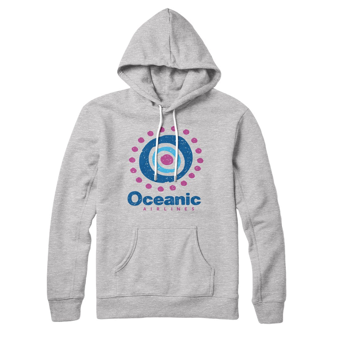 Oceanic Airlines Unisex Pullover Hoodie - Cotton Polyester Loose Fit