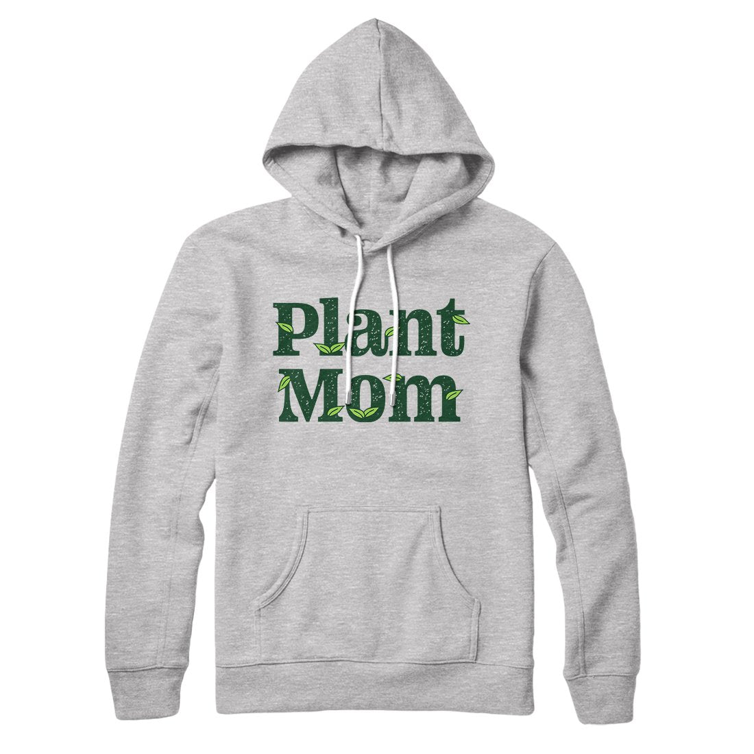 Plant Mom Unisex Pullover Hoodie - Cotton Polyester Loose Fit Funny Print